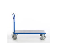 Platformwagen 1000kg Laadvlak Lxb 1200x800mm 1 Duwbeugel Ral 5010
