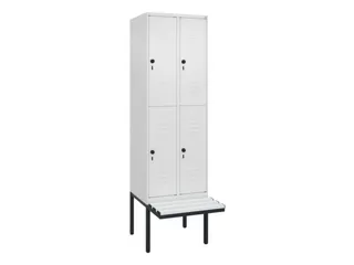 Dubbeldekse dekenkist,HxBxD 2120x600x815mm,2x2vak.,vak B 300mm - 1