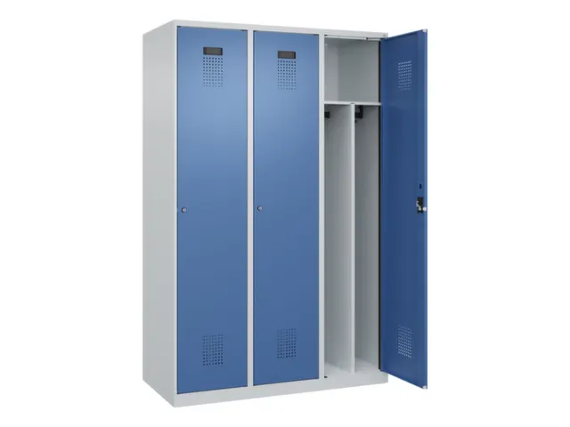 locker voor scheiding van kleding,HxBxD 1850x1200x500mm,3vak