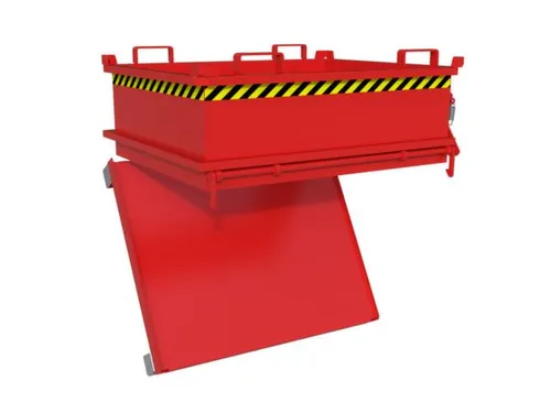 mini-bodemklepcontainer,HxLxB 625x1000x1200mm,0,37m³,inrijbeugel,staa