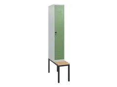 Armoire vestiaire avec banc HxlxP 1950x300x815mm 1compart.