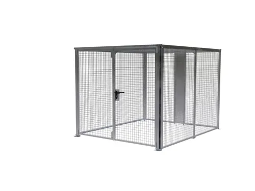 magazijnbox HxBxD 2 1x2 45x3010m gaaswanden dubbele openslaande deur
