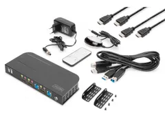 KVM-switch, 2x1 HDMI, HDMI-uitgang, USB, 4Kx2K@60Hz