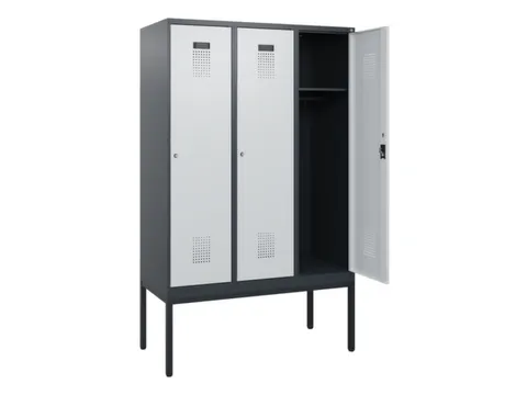 schoollocker,HxBxD 1950x1200x500mm,3vak,vak B 400mm,cil.-slot