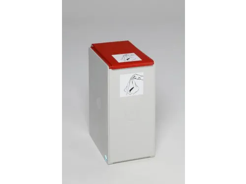 afvalverzamelbox,1x40l,HxBxD 570x250x405mm,romp Polystyreen lichtgrijs