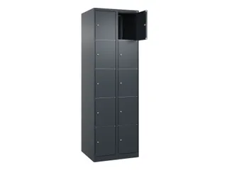 lockerkast,HxBxD 1850x600x500mm,2x5vakken,vak B 300mm,cil.-slot - 1