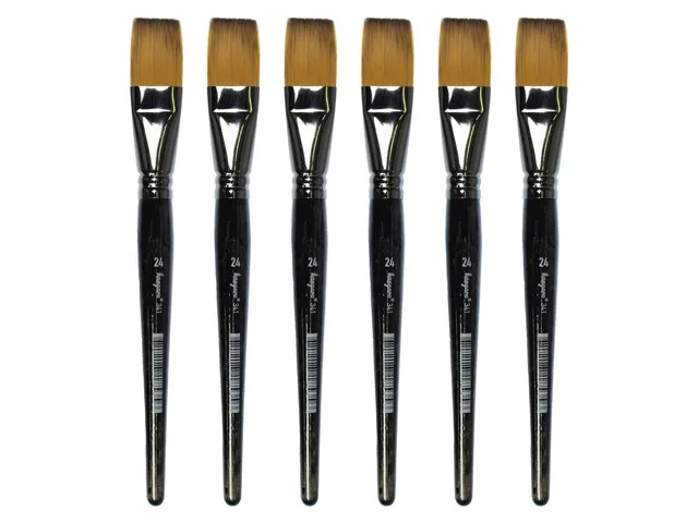 Penseel Kangaro Serie 341 plat Nr. 24 synthetisch doos 6 stuks