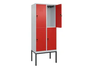 dubbeldekse locker,HxBxD 2120x800x500mm,2x2vak.,vak B 400mm - 2