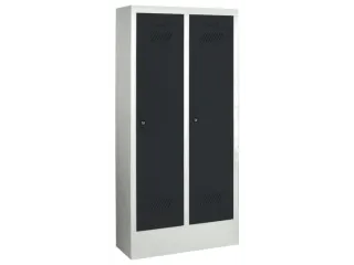 lockerkast v. kinderen,HxBxD 1300x530x300mm,2vak,RAL7035,front RAL7016 - 2