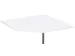 angle de liaison,90 °,HxlxP 680-800x1230x1230mm,panneau blanc