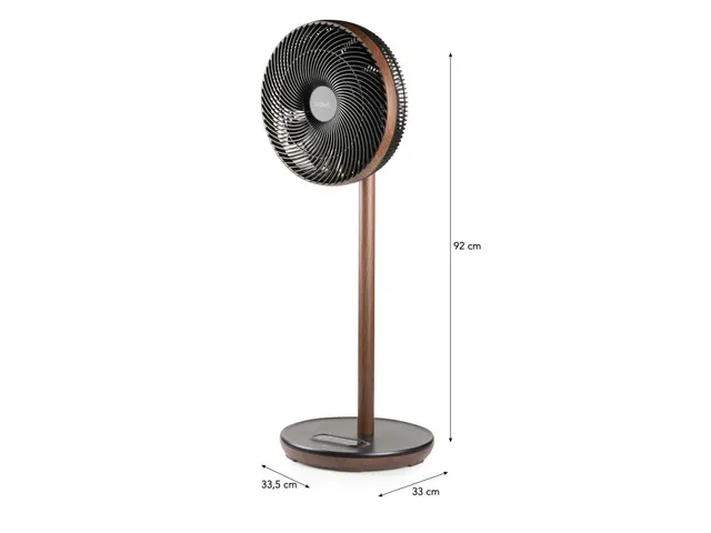 DOMO Statiefventilator Wood Style super stil 33 cm