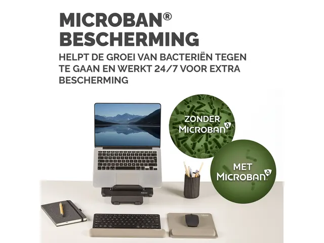 Muismat met polssteun Fellowes Breyta zand 20x24cm