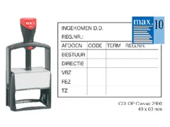 Tekststempel Colop 2800 +bon 10regels 68x49mm zwart
