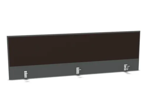 opzetpaneel bureau aanbouw achter MS-donkergrijs BN2036-bruin 1800mm