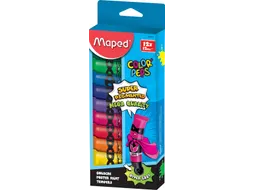 Color'Peps plakkaatverf, 12ml, 12 tubes assorti