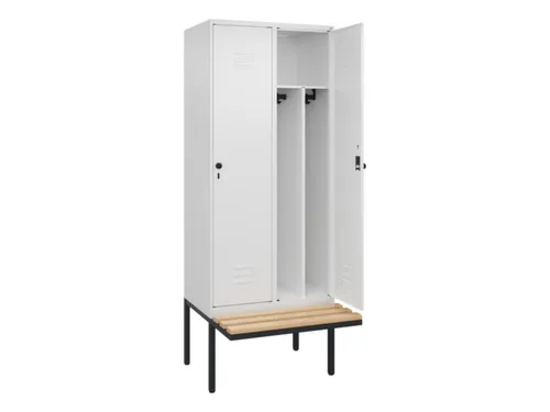 locker voor scheiding van kleding,HxBxD 2120x800x815mm,2vak