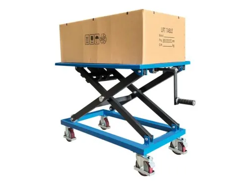 Mobiele heftafel met spindel,draagverm. 350kg,platform LxB 950x600mm