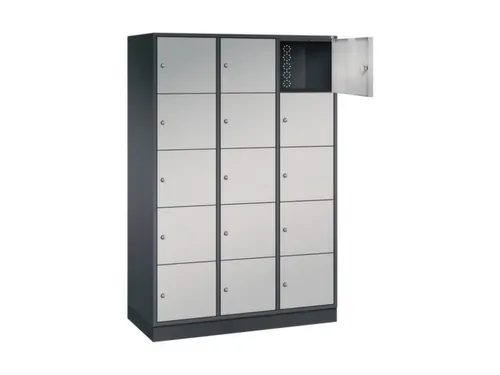 grootvolume-lockersysteem,HxBxD 1950x1220x500mm,3x5vakken,cil.-slot
