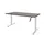 Slinger Bureau Zit-sta Wit Poot 160x80cm Blad Logan Eiken