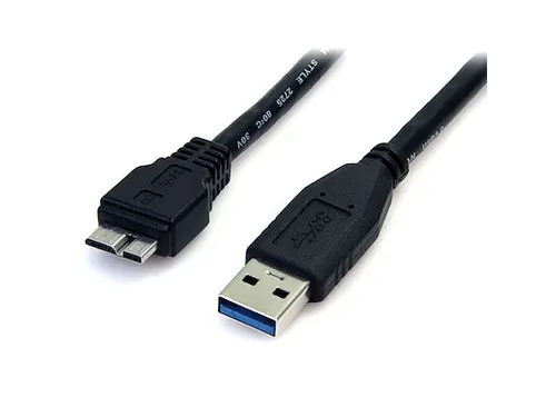 50cm zwarte SuperSpeed USB 3.0-kabel A naar micro B M/M