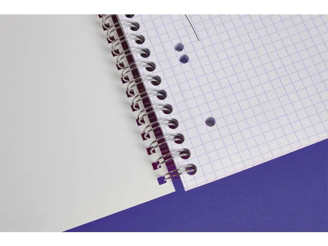 Collegeblok Clairefontaine Studium A5+ ruit 5x5mm 6-gaats 80 pagina's
