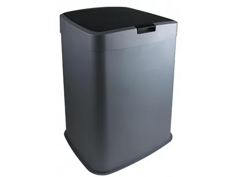 Afvalbak Kunststof 70L 39x34x57 cm Grijs Zwart