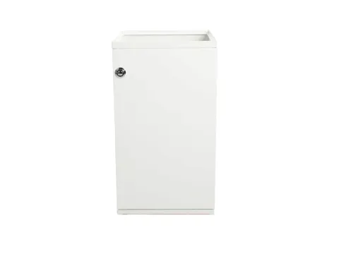 Modulaire Afvalbak met Deur en Zakhouder 85 liter Wit