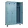 locker voor scheiding van kleding,HxBxD 1950x1200x500mm,3vak