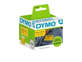Etiket Dymo 2133400 Naamkaart 54x101mm 1 rol á 220 stuks geel - 1