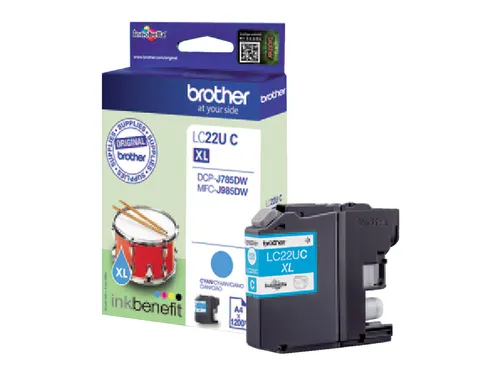 Inktcartridge Brother LC-22UC blauw