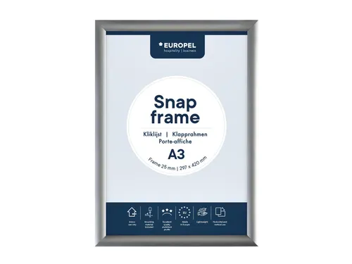 Europel Kliklijst Premium A3 25mm Zilver