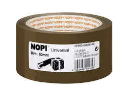 Nopi UNIVERSAL Verpakkingstape 66mx50mm Bruin