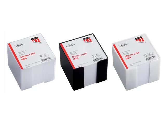 Cube mémos Quantore 10x10x9cm blanc 900 feuilles