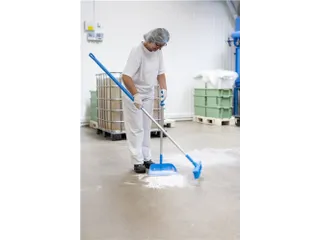 Vikan Hygiene 31783 zachte bezem blauw 410mm - 5