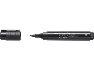 Faber Castell Tekenstift Pitt Artist Pen Big Brush 199 zwart - 8