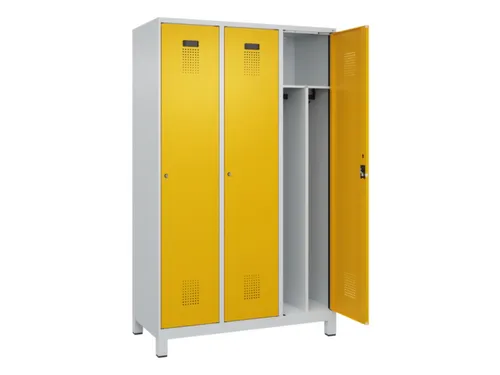 locker voor scheiding van kleding,HxBxD 1950x1200x500mm,3vak