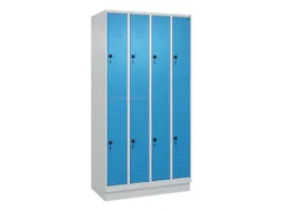dubbeldekse locker,HxBxD 1950x1000x500mm,4x2vak.,vak B 250mm
