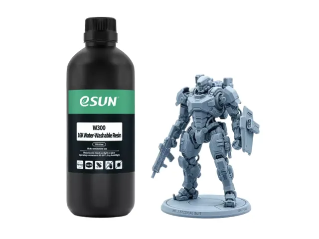 Résine lavable à l'eau W300 16K sans TPO Gris 1kg