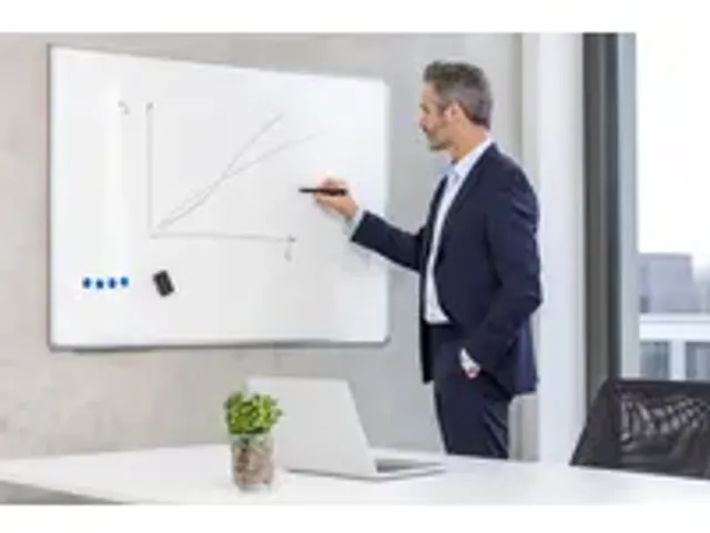 OUTLET Magnetisch Whiteboard 90x120 cm Emaille Staal met Starterkit