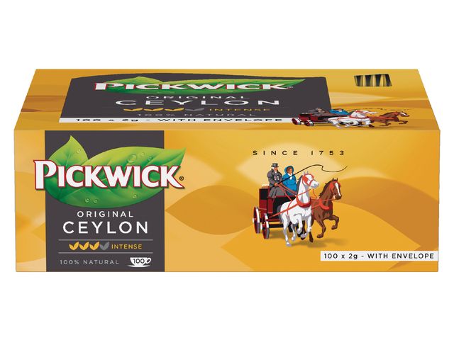 Thee Pickwick ceylon 100x2gr met envelop