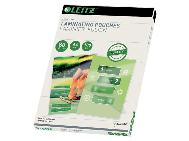 Lamineerhoes Leitz A4 2x80 micron EVA 100stuks