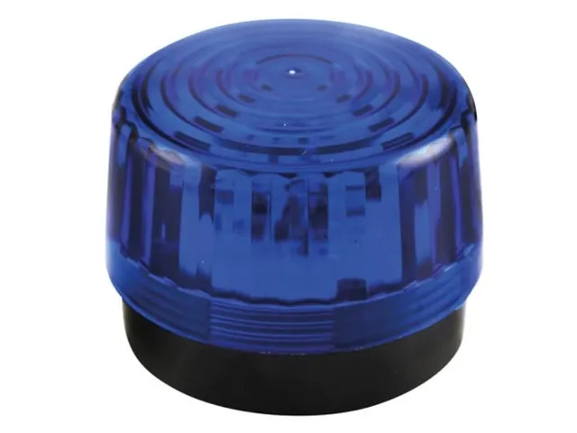 LED-Knipperlicht - Blauw - 12 VDC - ø 100mm