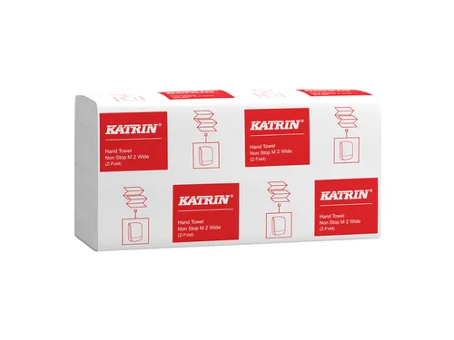 Handdoek Katrin z-vouw 2-laags 240x240mm 25x160 vel wit 61570