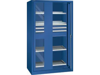 zwaarlastkast met zwenkdeuren,HxBxD 1950x1146x690mm,lak RAL5010 - 2