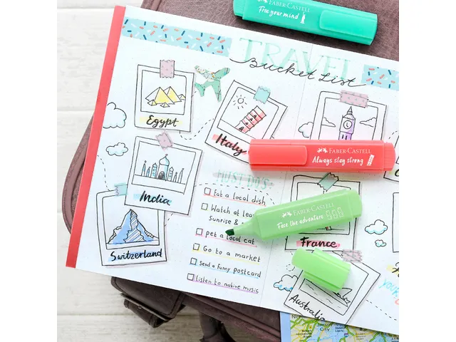 Markeerstift Faber-Castell 46 Pastel set 8 stuks