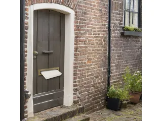 Brievenbusdoos Raadhuis A4+ 350x250x28mm wit 650grs duplex krimp a 5 s - 4