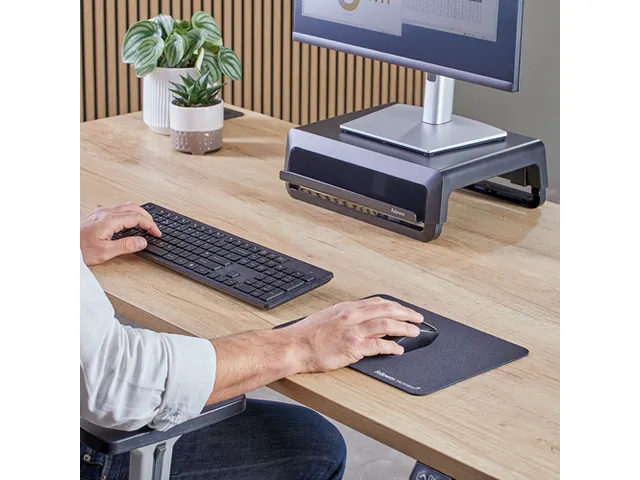 Muismat Fellowes Breyta XL zwart 21x28cm