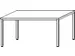 table de bureau,finition plateau ,piètement RAL7035