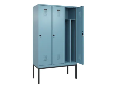 locker voor scheiding van kleding,HxBxD 2120x1200x500mm,3vak