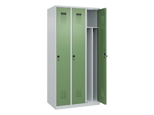 locker voor scheiding van kleding,HxBxD 1850x900x500mm,3vak